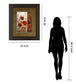 Wild Poppies Il By Conrad Knutsen - Framed Print Wall Art - Light Brown