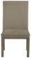 Chrestner - Dining UPH Side Chair (Set of 2) - Gray / Brown