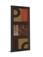 Mix N' Match I By Earl Kaminsky - Framed Print Wall Art - Dark Brown