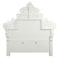 Vanaheim - Eastern King Bed - Beige Synthetic Leather & Antique White