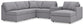 Modmax - U-Shaped Sectional - Granite