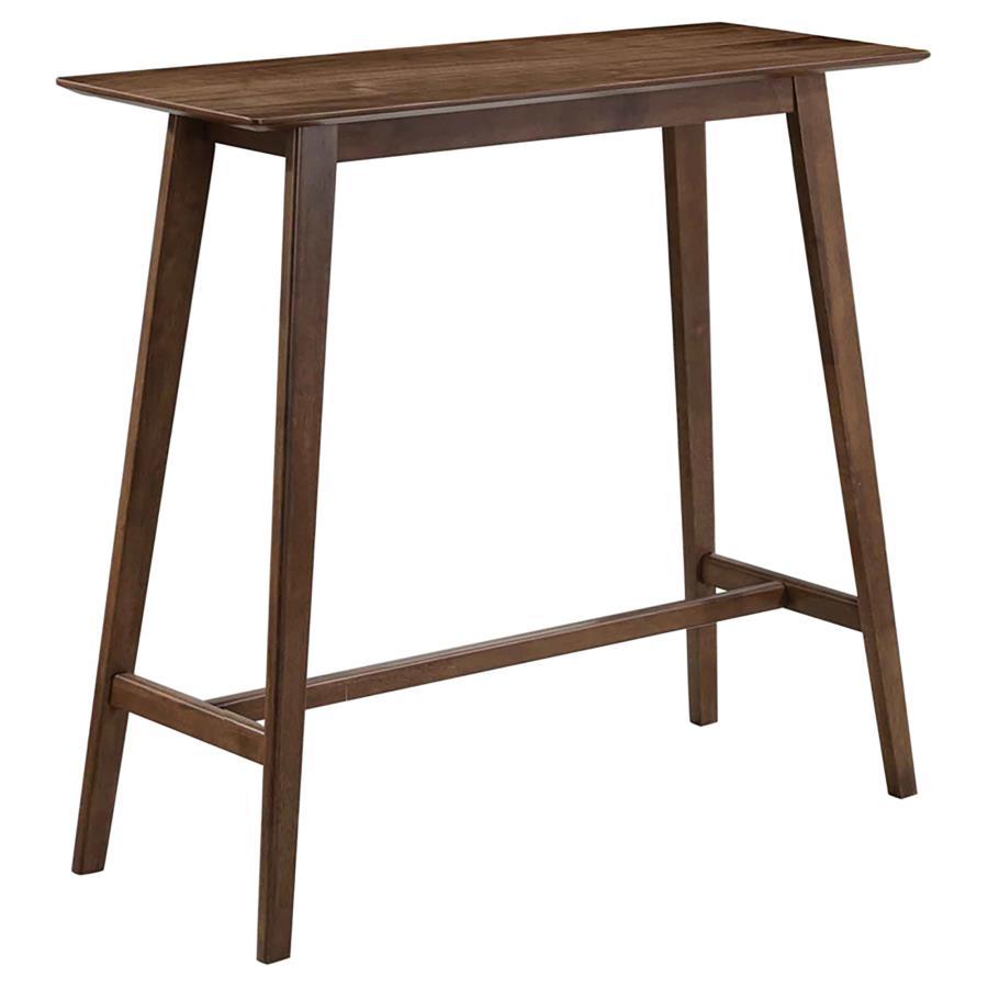 Finnick - Rectangular Pub Height Bar Table - Walnut