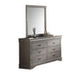 Louis Philippe III - Gray Mirror - Antique Gray