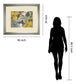 Garden Party In 2 By Lanie Loreth - Framed Print Wall Art - Beige