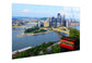 Pittsburgh Overlook Tempered Glass With Foil - Blue / Green