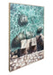 Cove Reverie II Hand-Embellished Canvas In Frame - Aqua / White