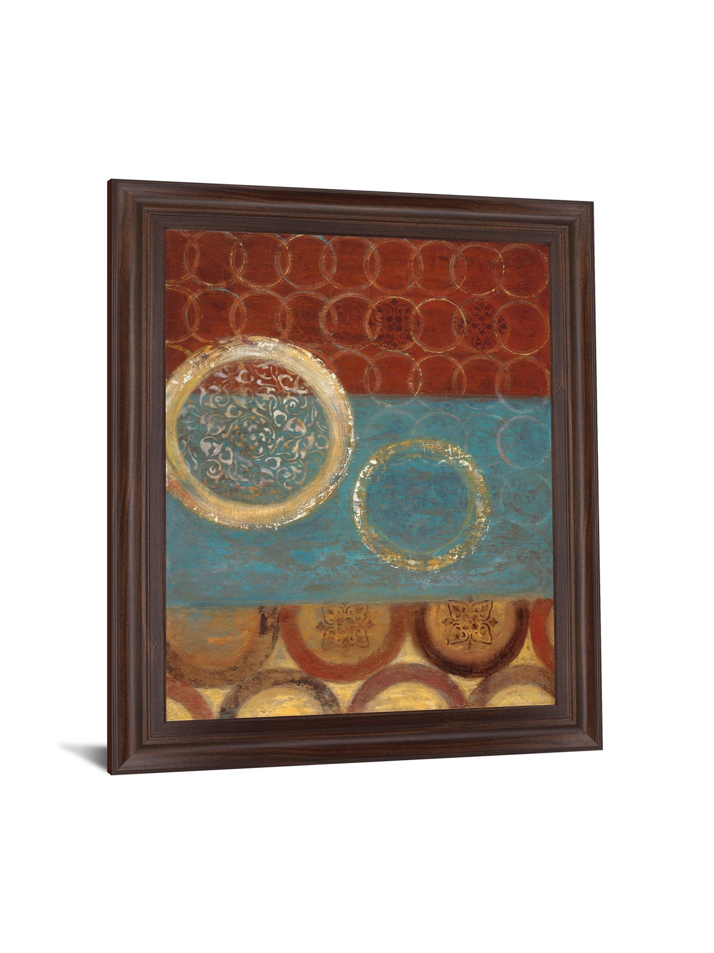 Medallion Mosaic - 28" x 34" Framed Wall Art - Blue