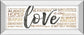 Love By Marla Rae - Mirror Framed Print Wall Art - White