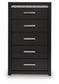 Shoralli - Five Drawer Chest - Black