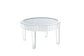 Noralie - 32" Round Coffee Table - Mirrored & Faux Diamonds