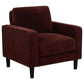 Ruth - Upholstered Track Arm Accent Chair