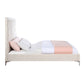 Faiz - Queen Bed - Beige Velvet