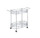 Jinx - Serving Cart - Clear Glass & Chrome