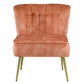 Sambell - Accent Chair - Burnt Orange Velvet