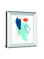 Eternal Optimist I By Moira Hershey - Mirror Framed Print Wall Art - Light Blue
