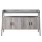 Samiya - TV Stand - Gray Oak & Black