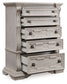 Bruchandi - Five Drawer Chest - Antique White