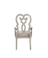 Esteban - Arm Chair Set of 2) - Ivory Velvet & Antique Champagne
