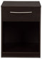 Finch - One Drawer Night Stand - Black