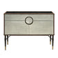 Brancaster - Console Cabinet - Top Grain Leather & Aluminum