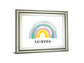Rainbow Joy By Joelle Wehkamp - Framed Print Wall Art - White