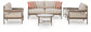 Bluff Trail - Loveseat, Lounge Chairs, Tables Set (Set of 5) - Beige