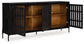 Vallisburg - Accent Cabinet - Black / Natural