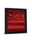 Crimson Poppy Row - 40" x 32" Framed Wall Art - Red