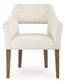 Marxmore - Dining Upholstered Arm Chair (Set of 2) - Beige / Brown