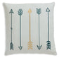 Gyldan - Pillow (Set of 4) - White / Teal / Gold