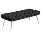 Ella - Upholstered Tufted Bench Metal Legs