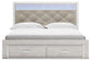 Altyra - King Upholstered Storage Bed - White