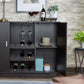 Hazen - 35" Wine Cabinet - Espresso