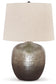 Magalie - Metal Table Lamp  - Antique Silver Finish
