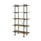 Nefo - Bookshelf - Rustic Oak & Black