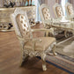 Vatican - Arm Chair Set of 2) - Synthetic Leather & Champagne Silver