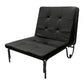 Senon - Adjustable Chair Futon) - Silver & Black