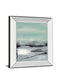 Beach Il By Heather Mcalpine - Mirror Framed Print Wall Art - Light Blue