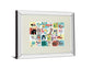 Animal Abc By Julian Phillips - Mirror Framed Print Wall Art - Beige