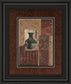 Artifact Revival I By Maria Donovan - Framed Print Wall Art - Dark Red