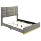 Ines - Fabric Upholstered Panel Bed