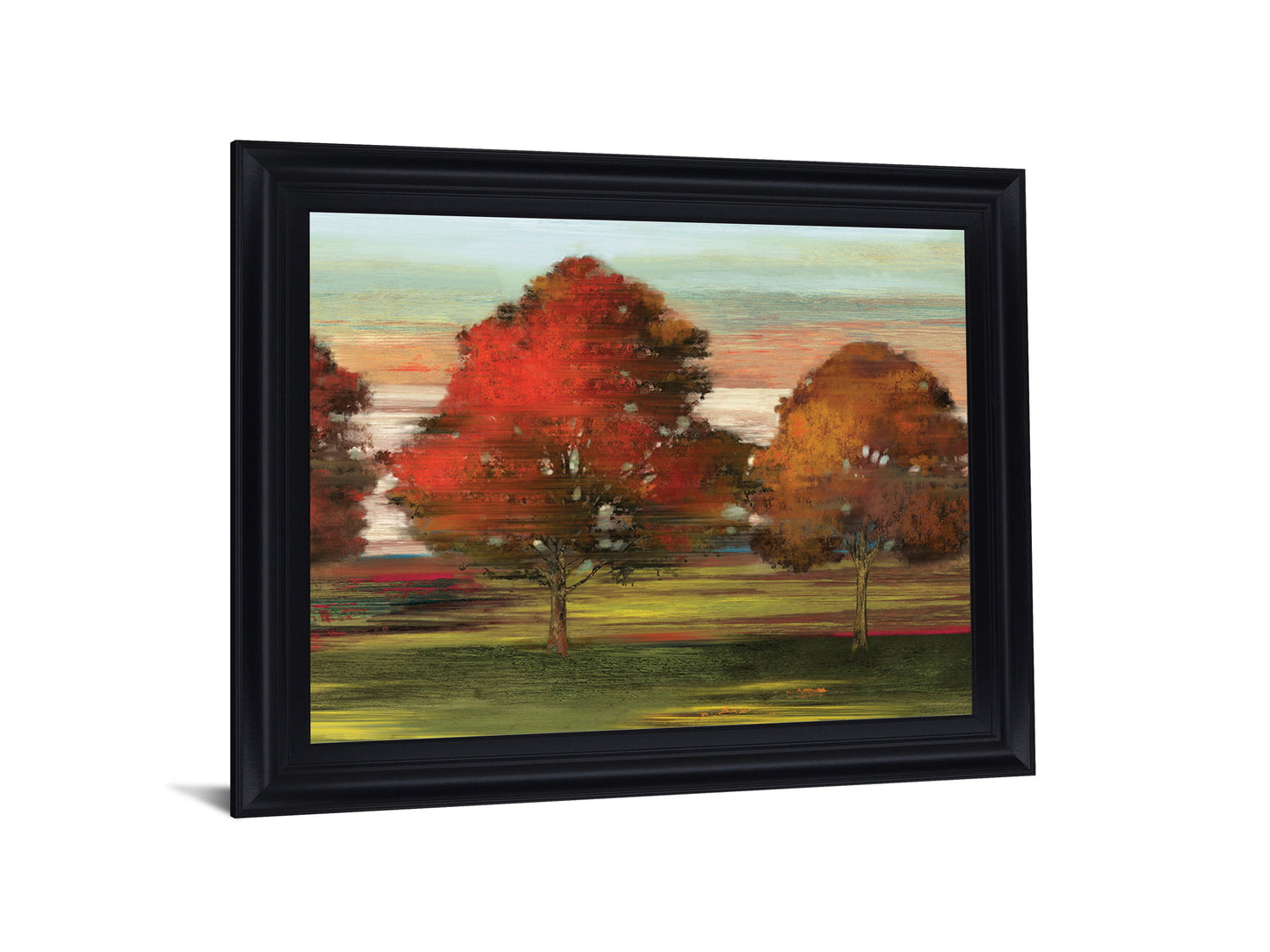 Crimson Grove - 28" x 34" Framed Wall Art - Orange