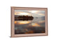 Misty Isle Sunrise - 28" x 34" Framed Wall Art - Light Brown