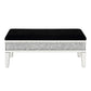 Noralie - 19" Bench With Storage - Mirrored & Faux Diamonds