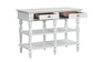 Rorratt - Kitchen Island - Marble Top & White