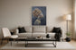 Gilded Profile Grace - 30" x 40" Framed Wall Art - Black