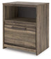 Elbrim - One Drawer Night Stand - Brown