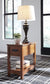 Breegin - Chair Side End Table - 1 Drawer - Brown