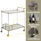 Cirro - Serving Cart - Antique Mirror & Wire Brass