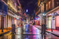 Tempered Glass With Foil - Bourbon Street New Orleans - Purple